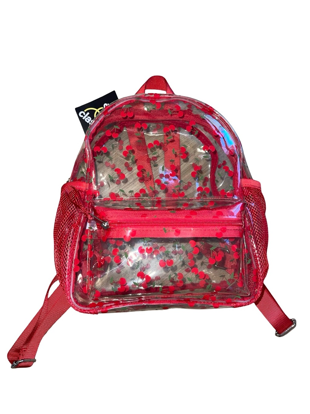 Art Class Target Clear Mini Backpack with Red Cherries - Stadium Approved!